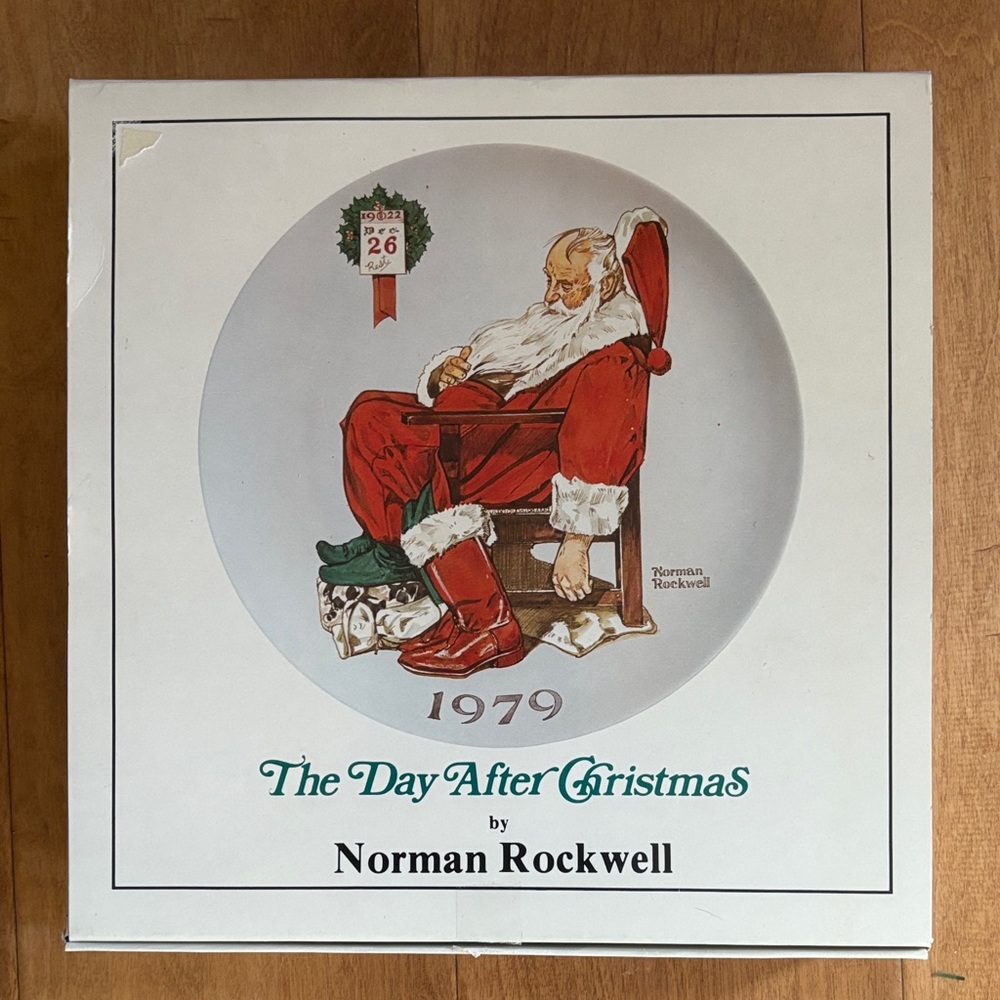 Norman Rockwell |Original The Day After Christmas 1979 Plate Limited Edition NWT